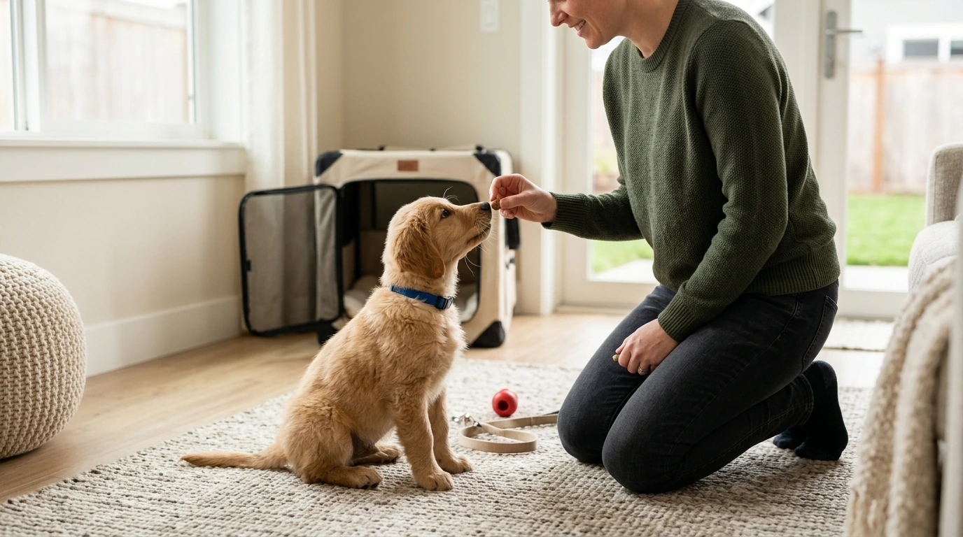 4-Week Puppy Training Routine: Potty, Commands, Social